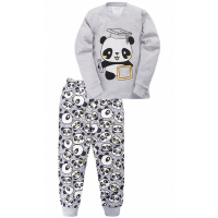 11-258132 "PANDA" Пижама, интерлок, 2-5 лет, серый 11-258132 "PANDA" Пижама, интерлок, 2-5 лет, серый